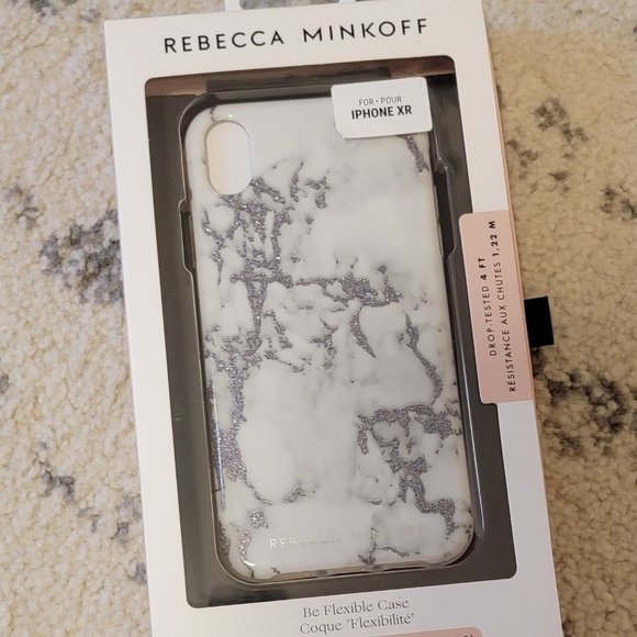 Rebecca Minkoff iPhone XR Glitter Marble Case